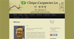 Desktop Screenshot of cliniqueacupuncturelee.com