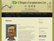 Tablet Screenshot of cliniqueacupuncturelee.com